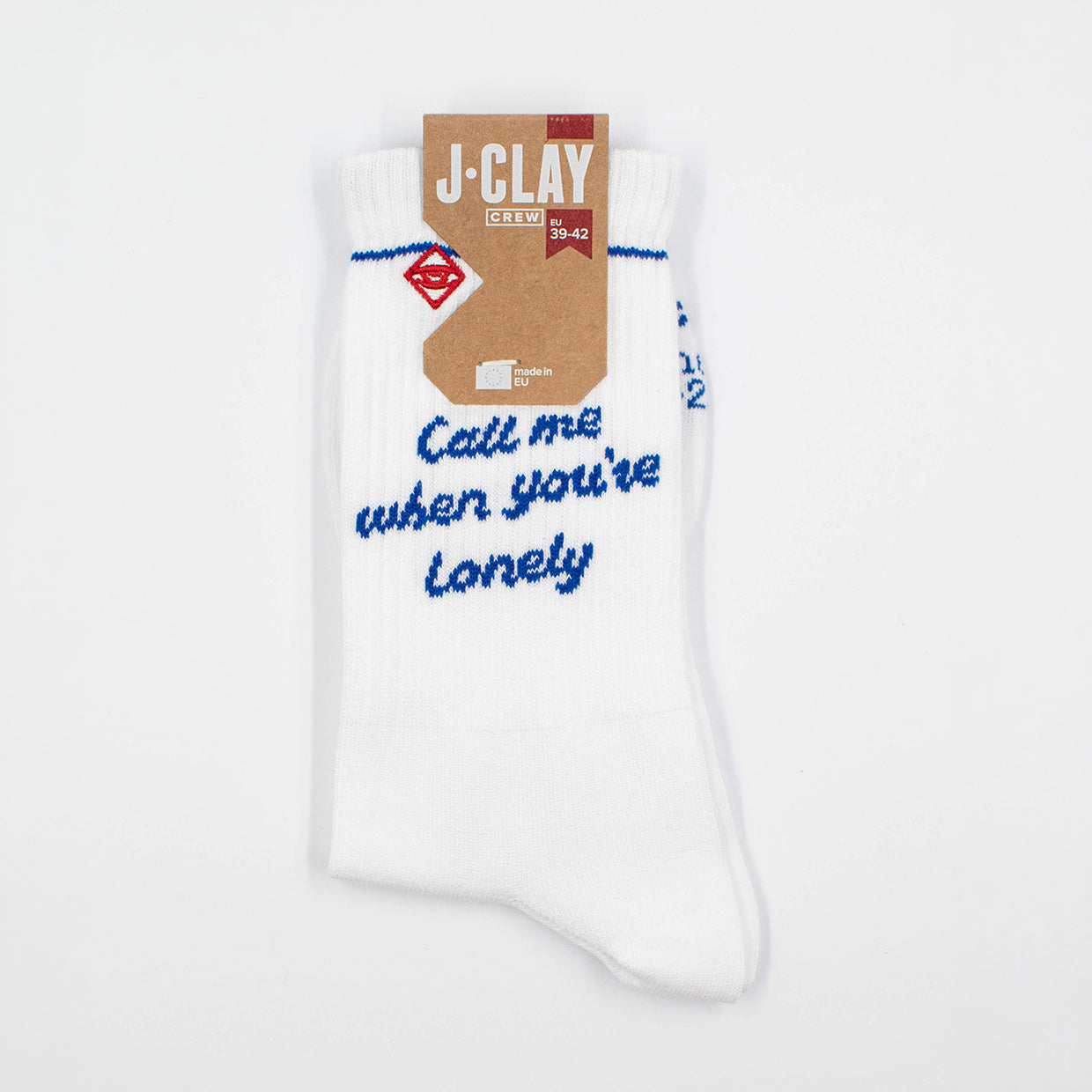 J.Clay Socken Call Me zusammengelegt und verpackt mit Banderole