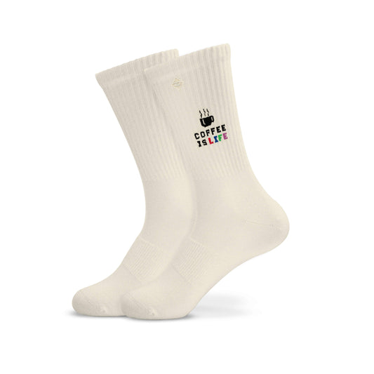 Crew-Socken Coffee is life