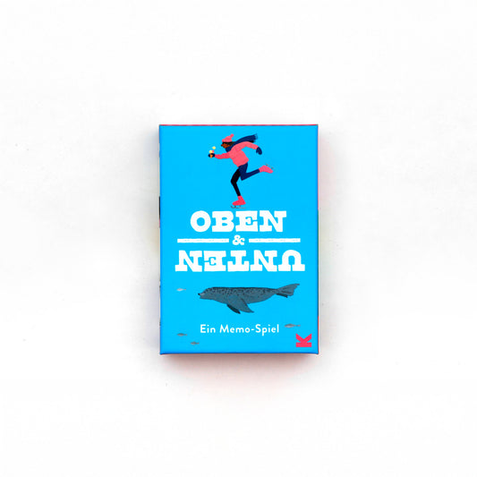 Oben & unten Memory-Spiel vom Laurence King Verlag, Verpackungsvorderseite, Draufsicht