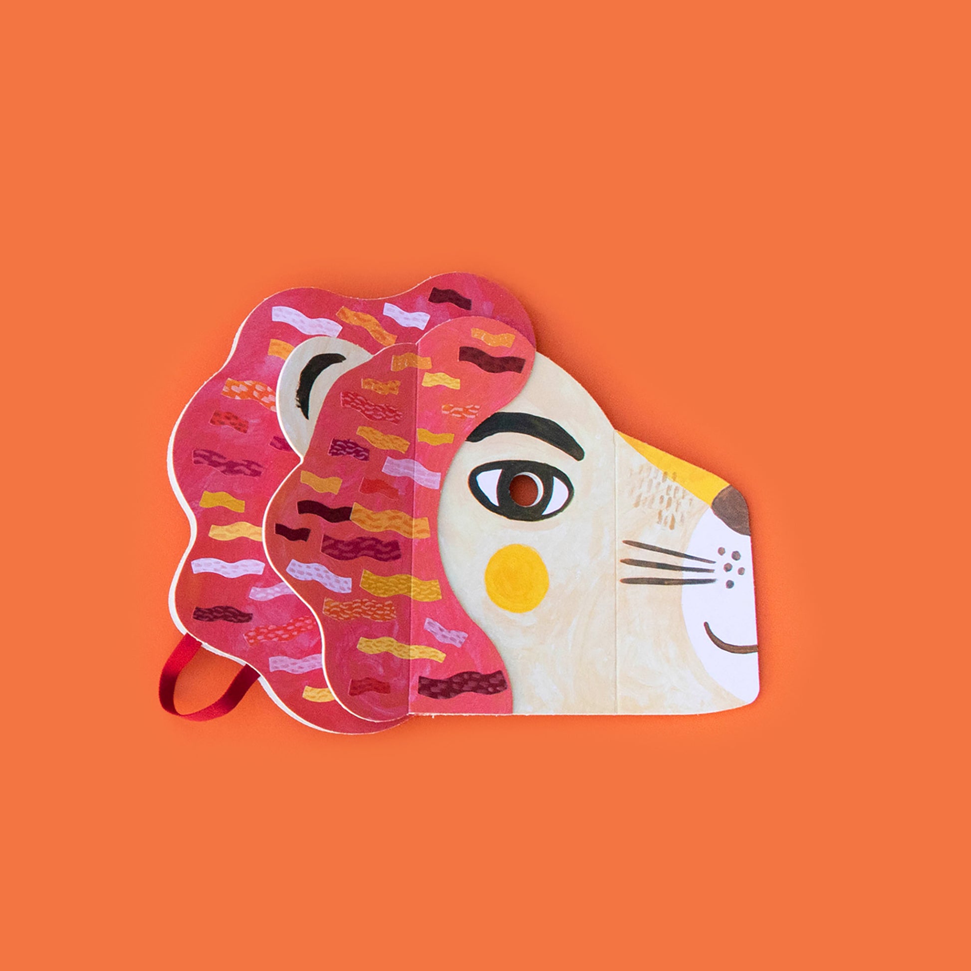 Löwenmaske von Londji zum Selbstbekleben