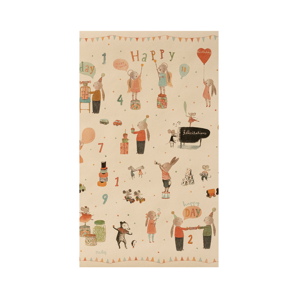 Geschenkpapier-Rolle Happy Day