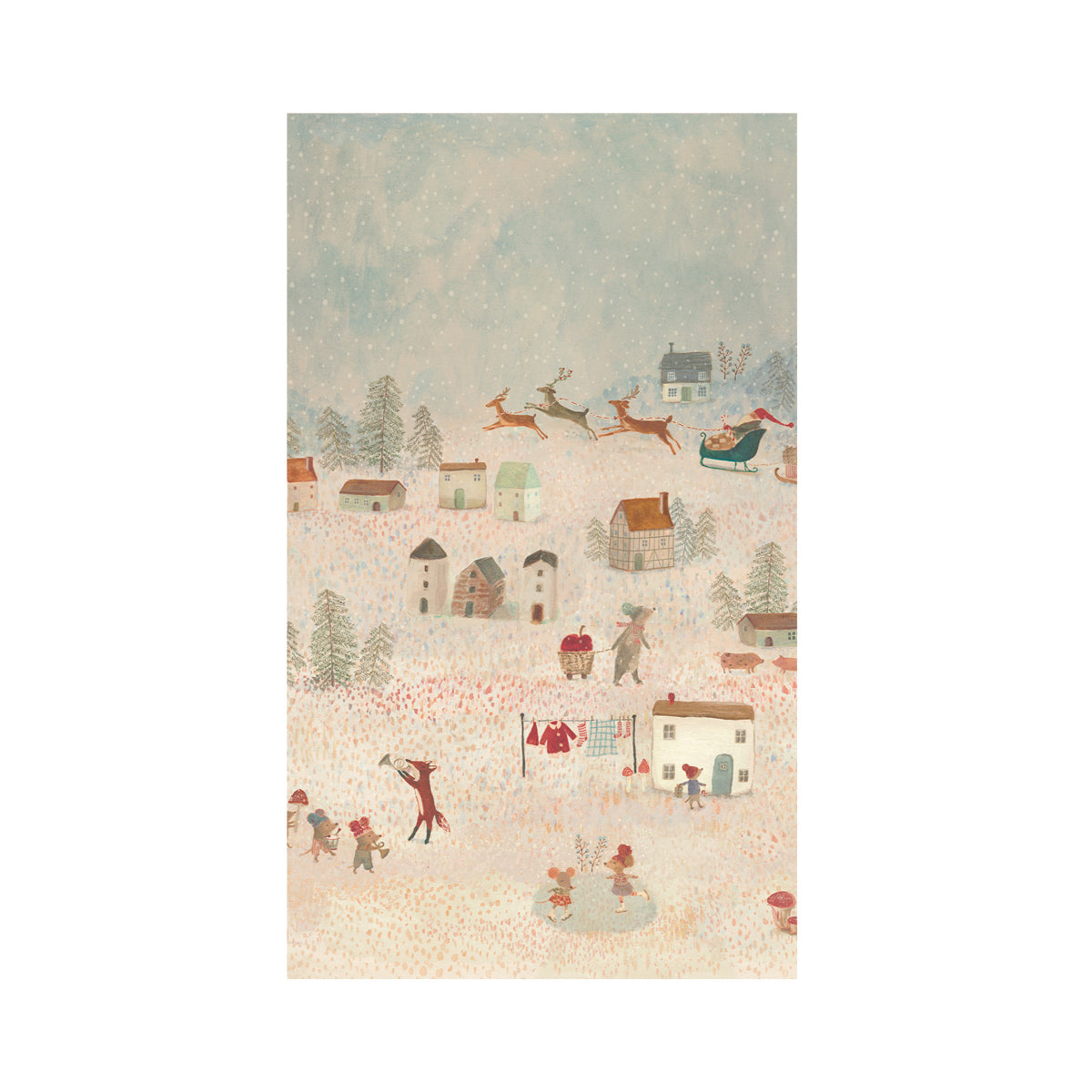 Geschenkpapier-Rolle Santa is coming