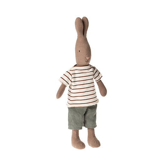 Kaninchen Größe 2 braun - Gestreiftes Shirt und Hose