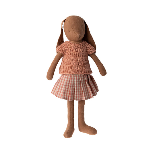 Hase Größe 3 braun - Strickbluse und Rock