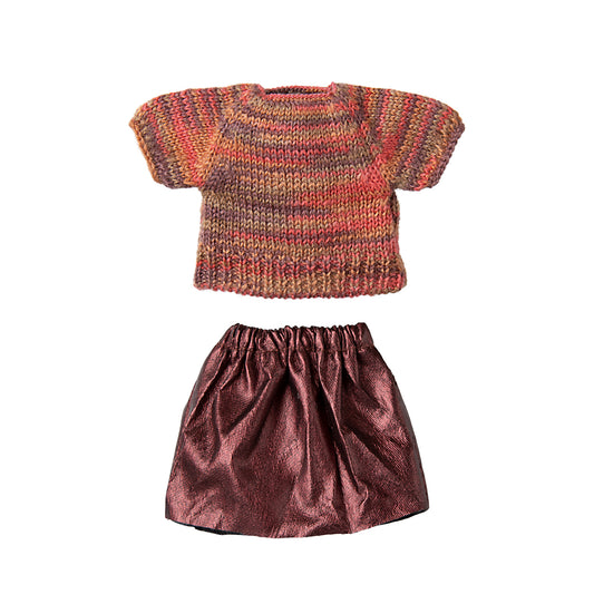 Rock und Strickbluse Mama-Maus