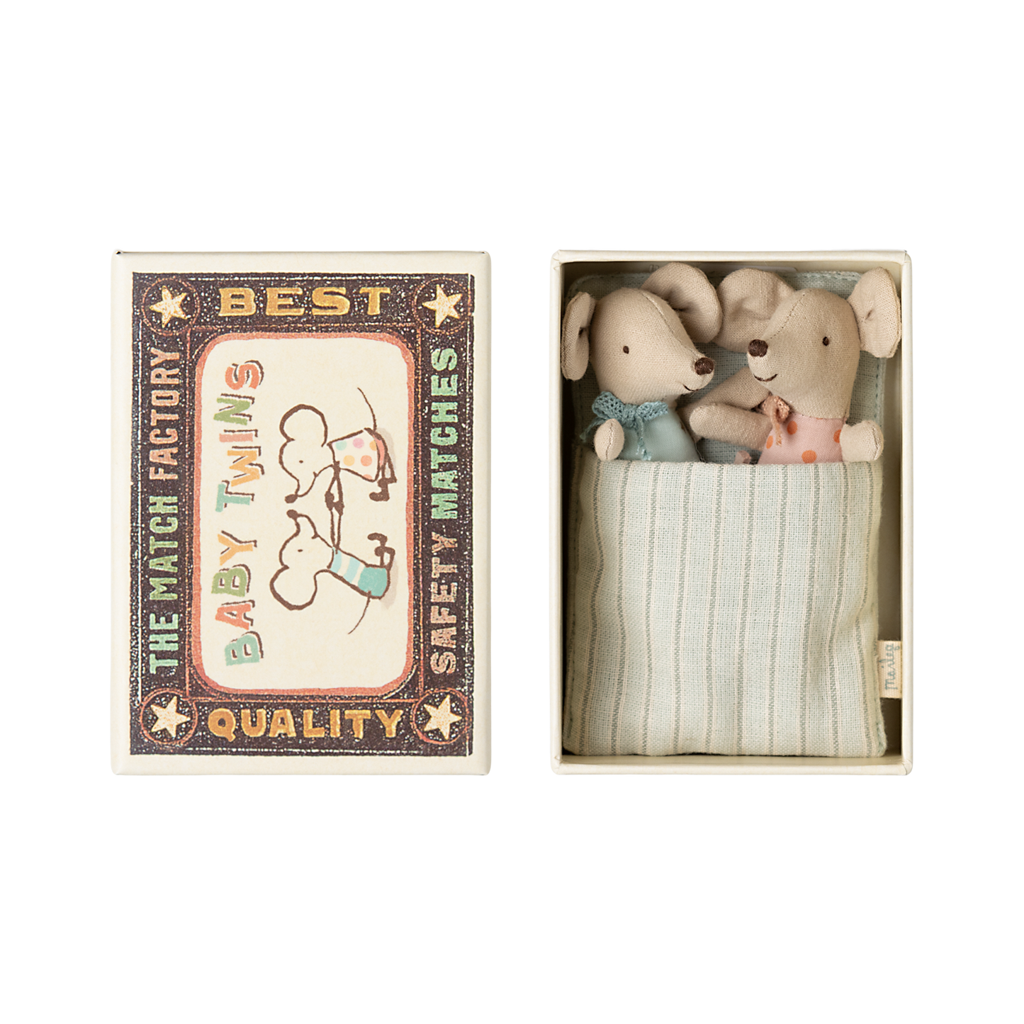 Baby-Mäusezwillinge in Box