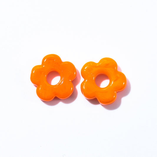 Malia Charm - Glasblümchen Orange