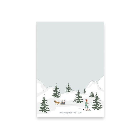 Notizblock Winter DIN A6