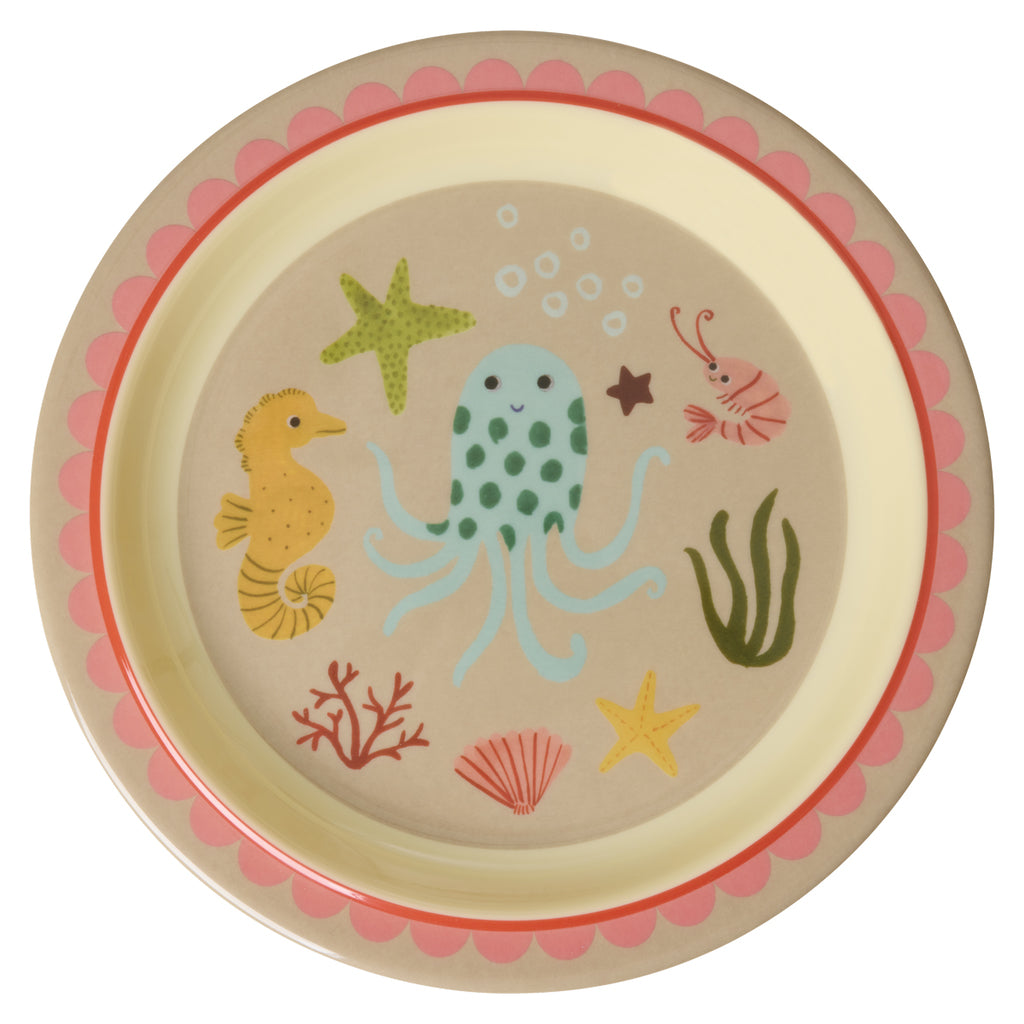 Runder Melamin-Teller von Rice in Koralle mit Ocean-Design, passend zum Geschirrset für Kinder

Alle Varianten: