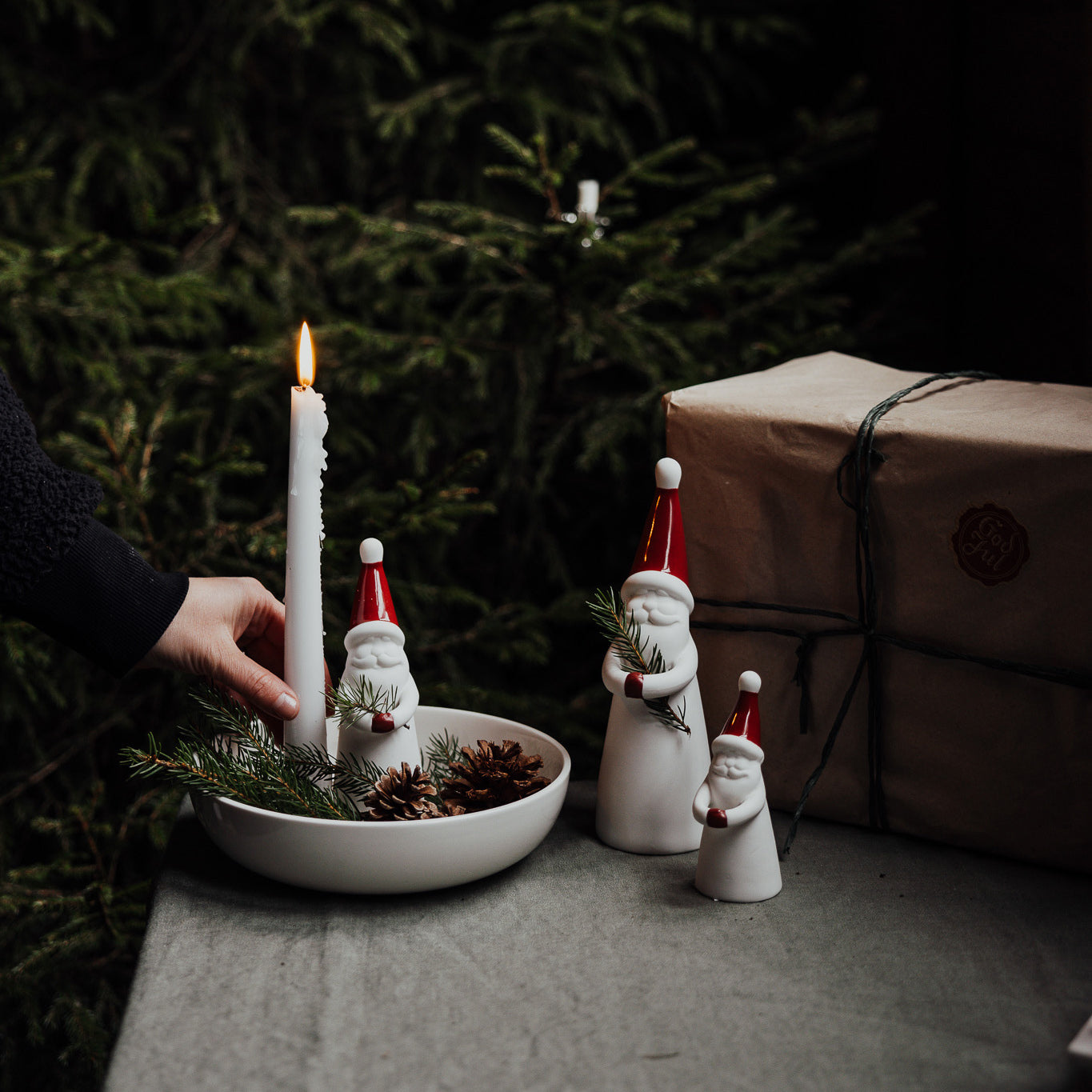 Loke Keramik-Weihnachtsmann