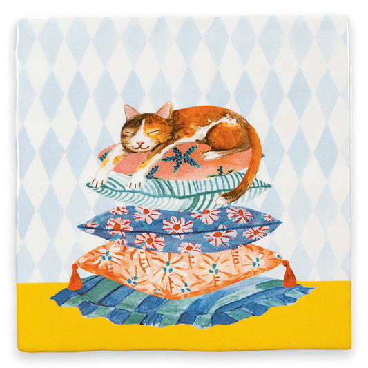 Fliese - Sleepy cat