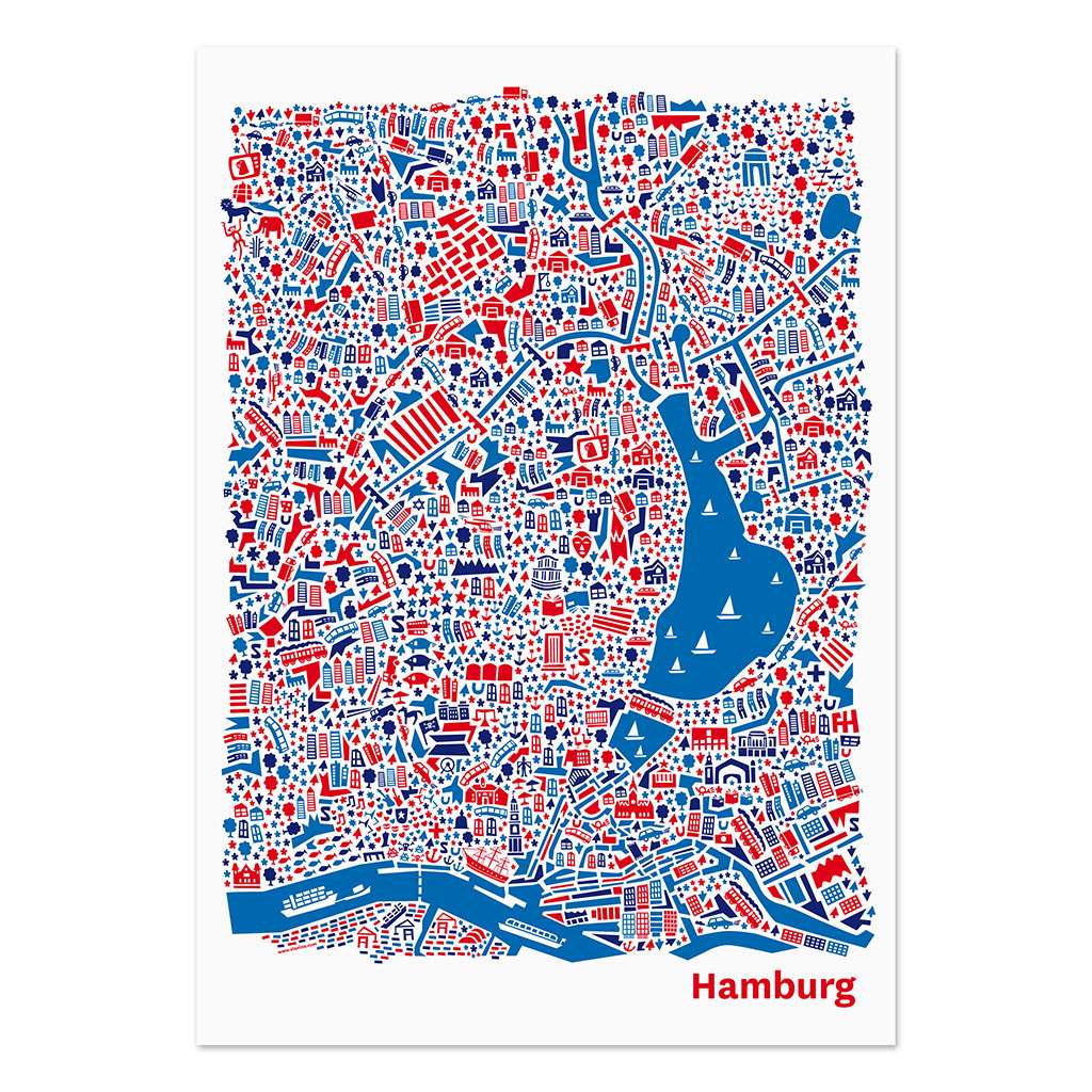 Poster Hamburg 50 x 70cm