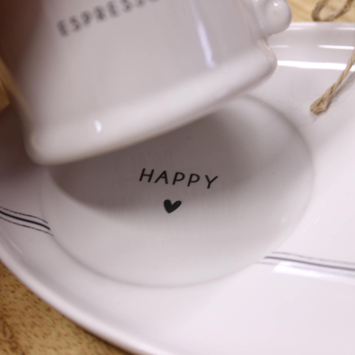 Espresso-Untertasse Happy