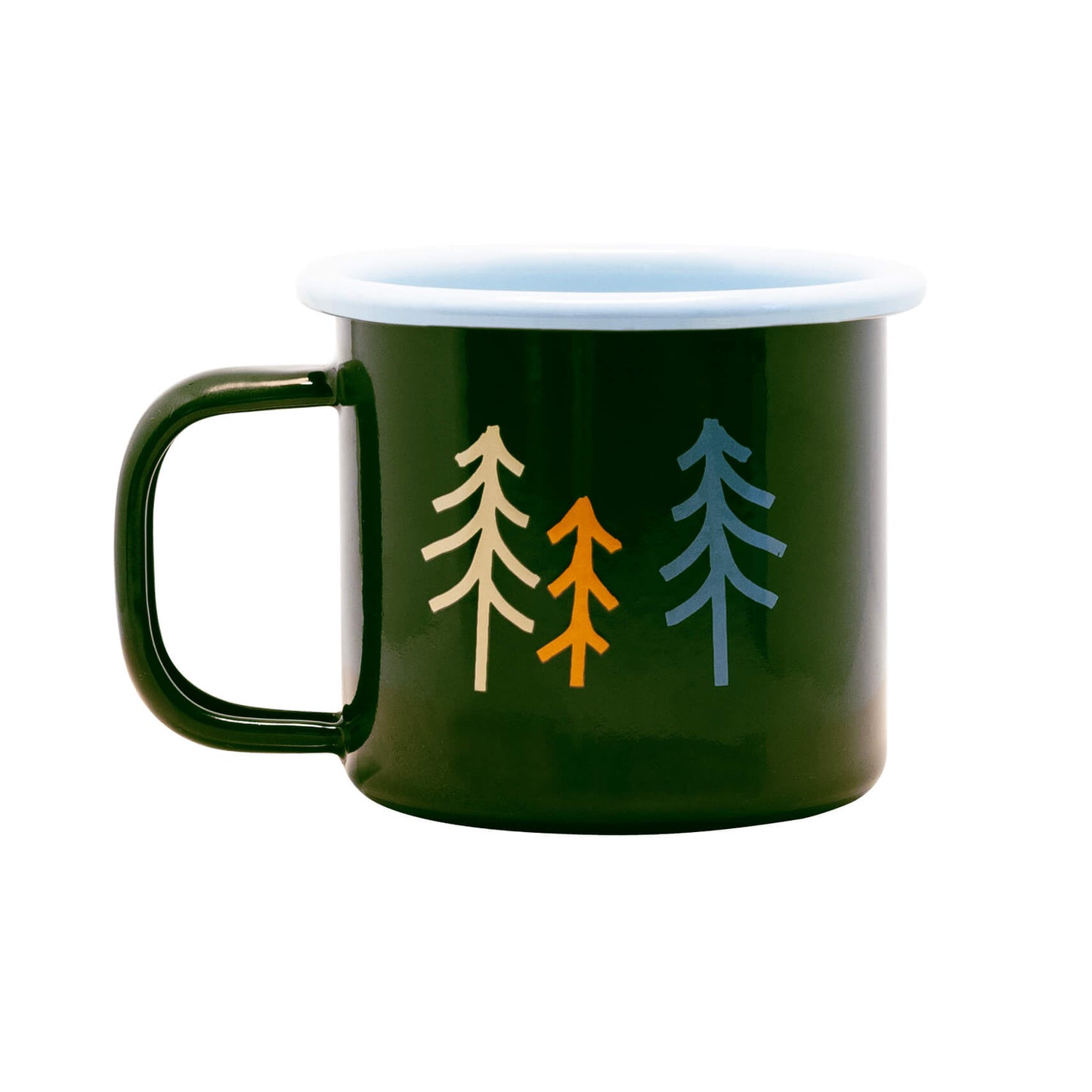 Kinder Emaille Tasse Wald