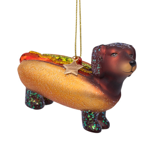 Christbaumkugel Hotdog