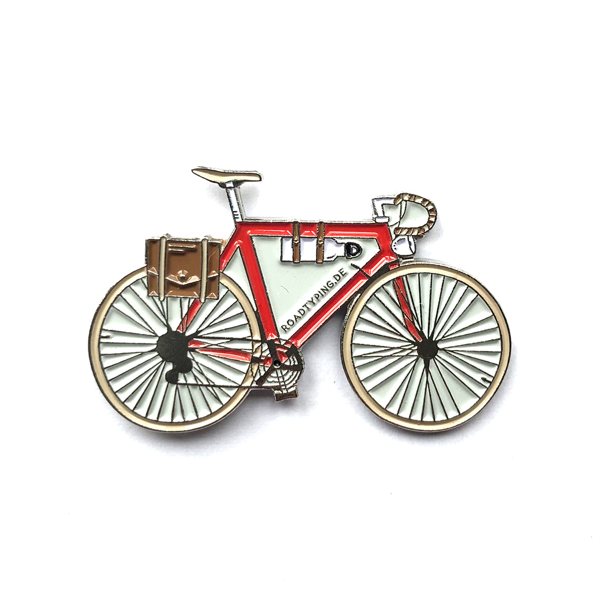 Emaille-Pin Fahrrad